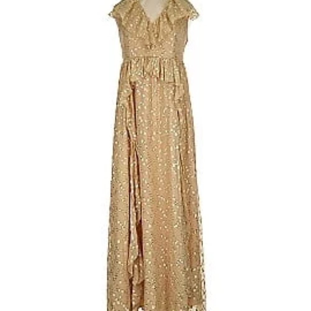 Marie Oliver Jayda Dress Metallic Maxi Dress